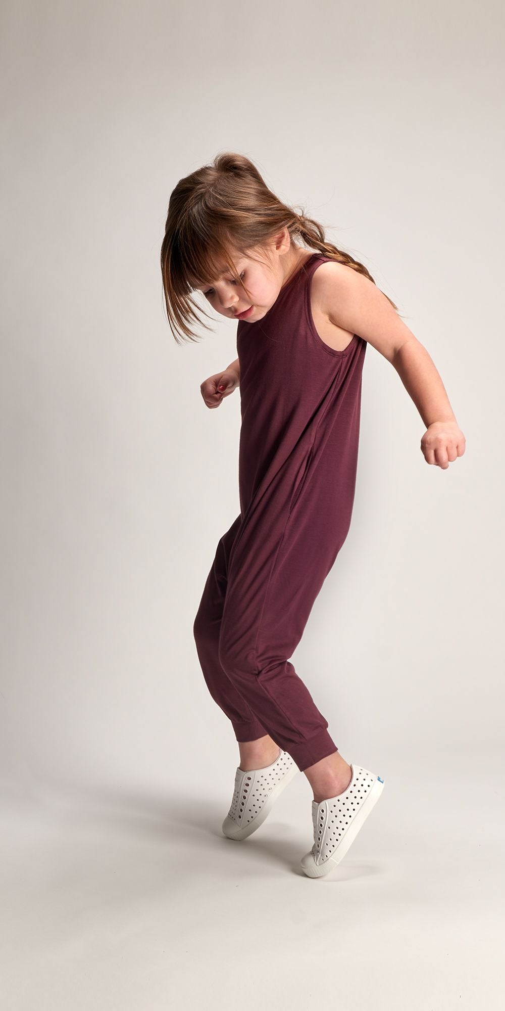 Toddler Momper Romper in Desert Rose Purple