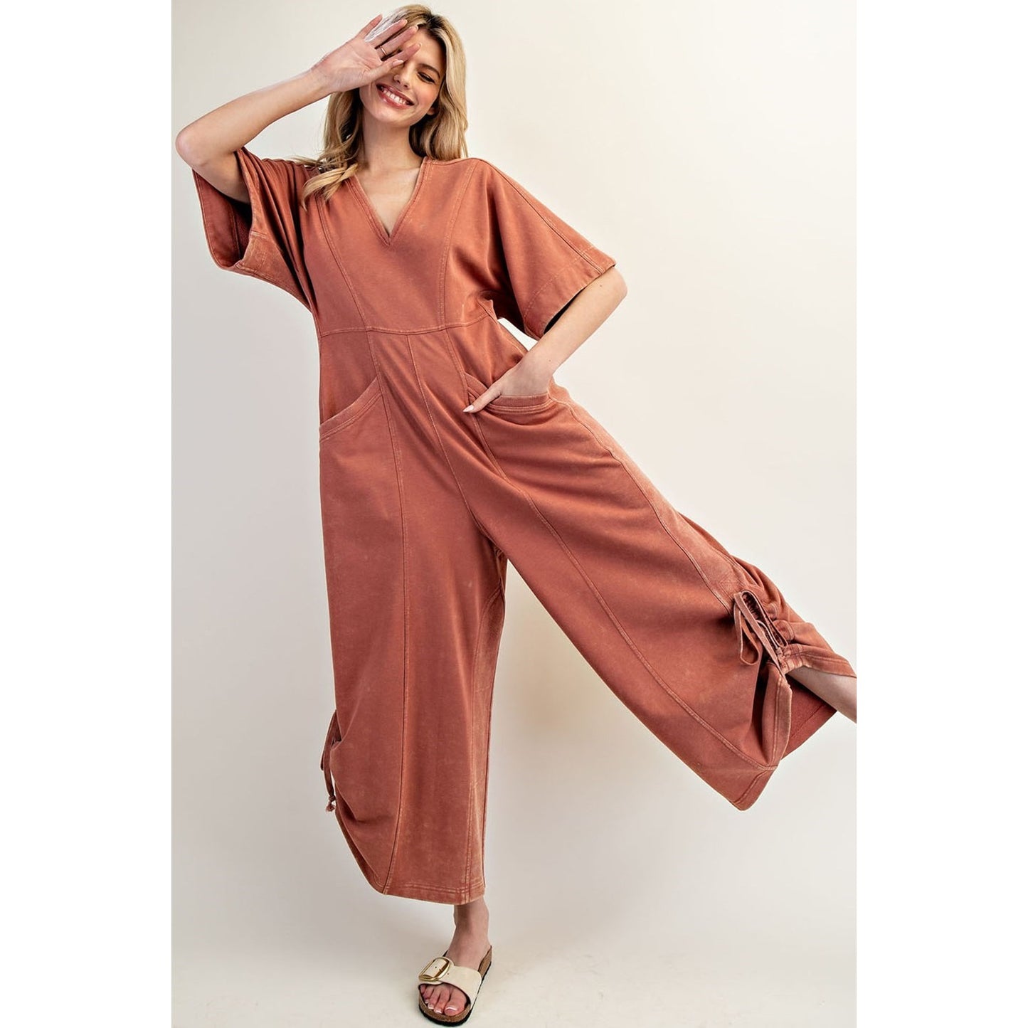 The Drawstring Crop Jumpsuit