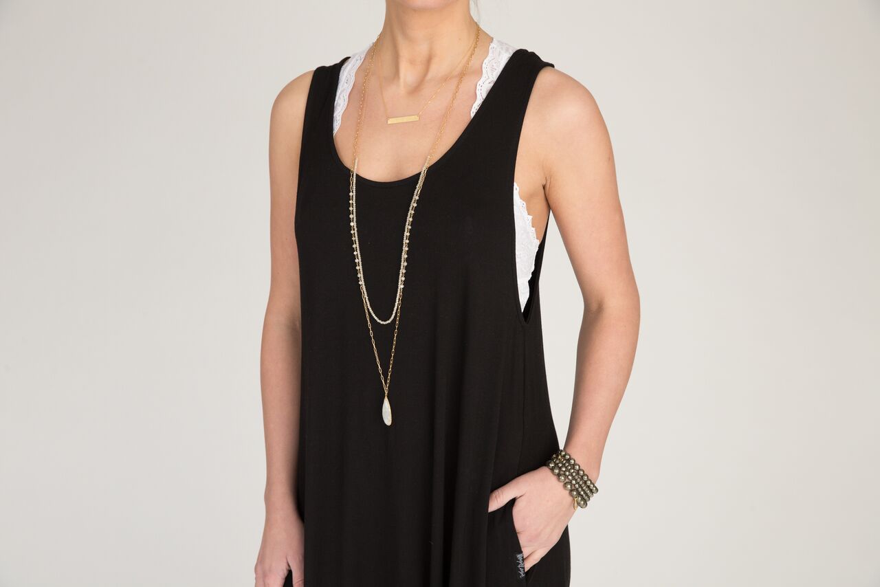 Adult Momper Romper in black.