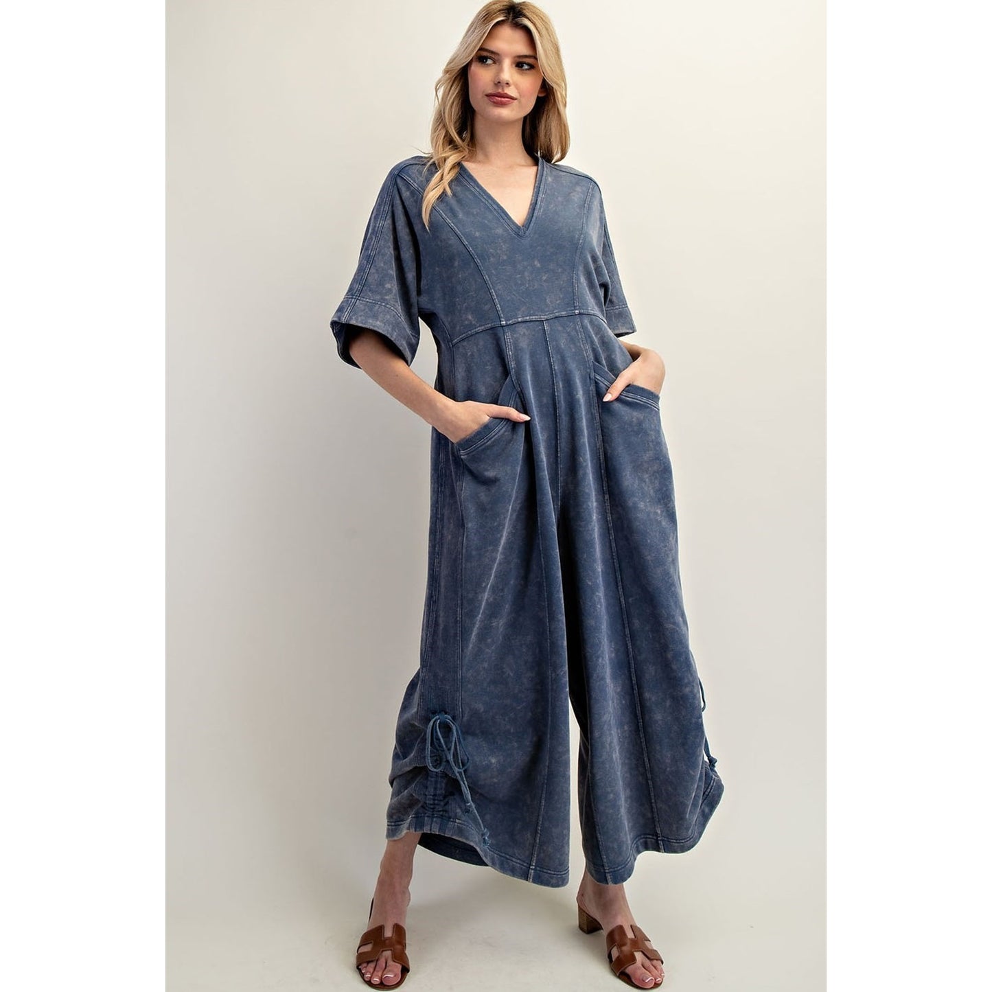 The Drawstring Crop Jumpsuit