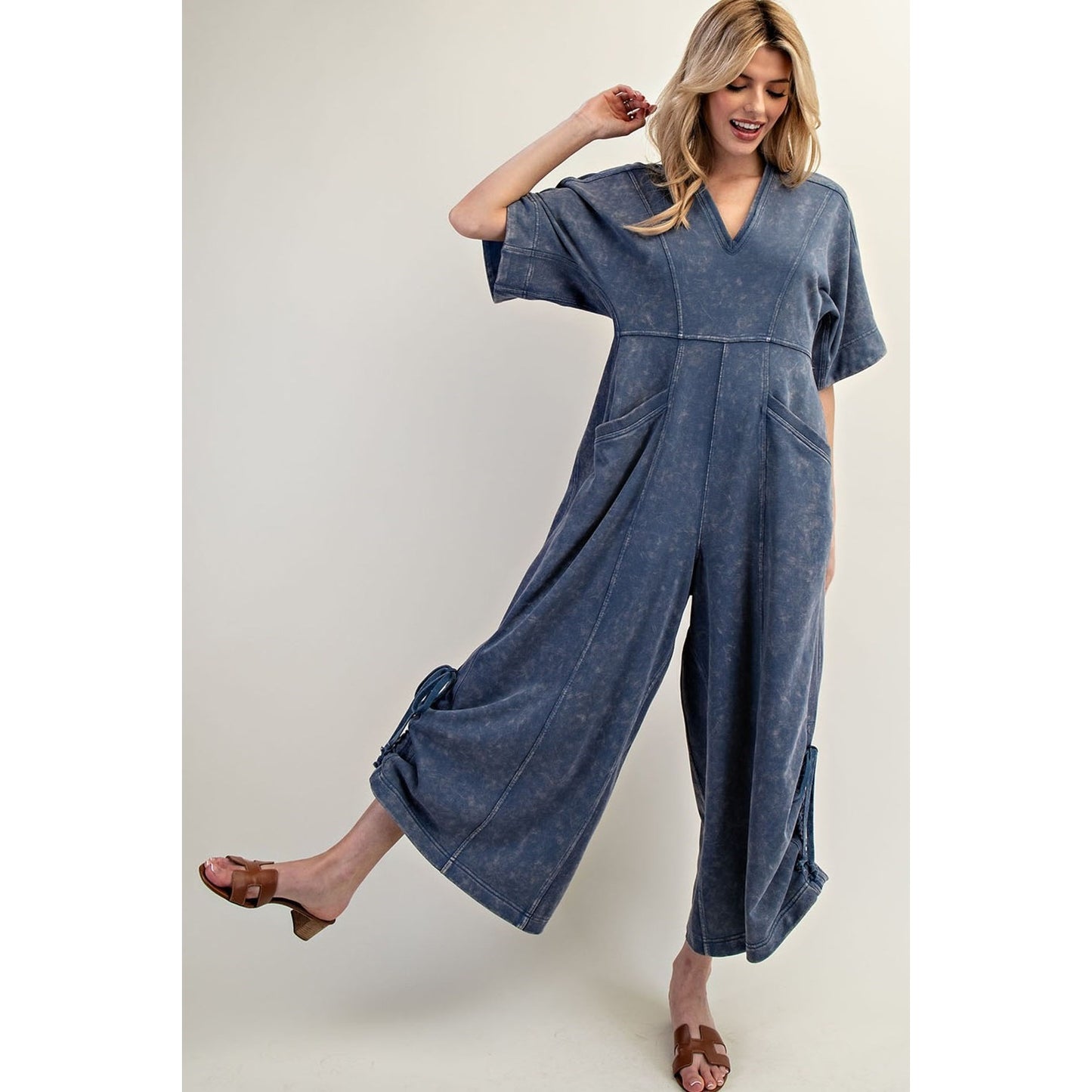 The Drawstring Crop Jumpsuit