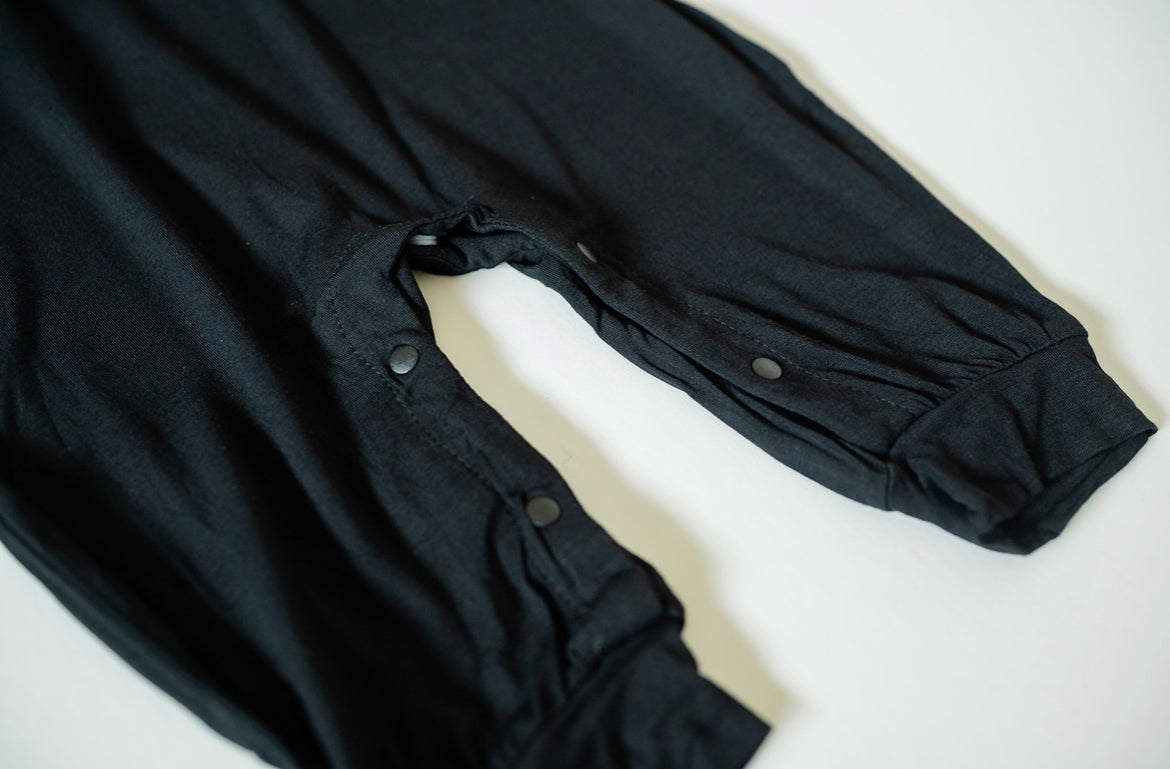 Black Baby Romper