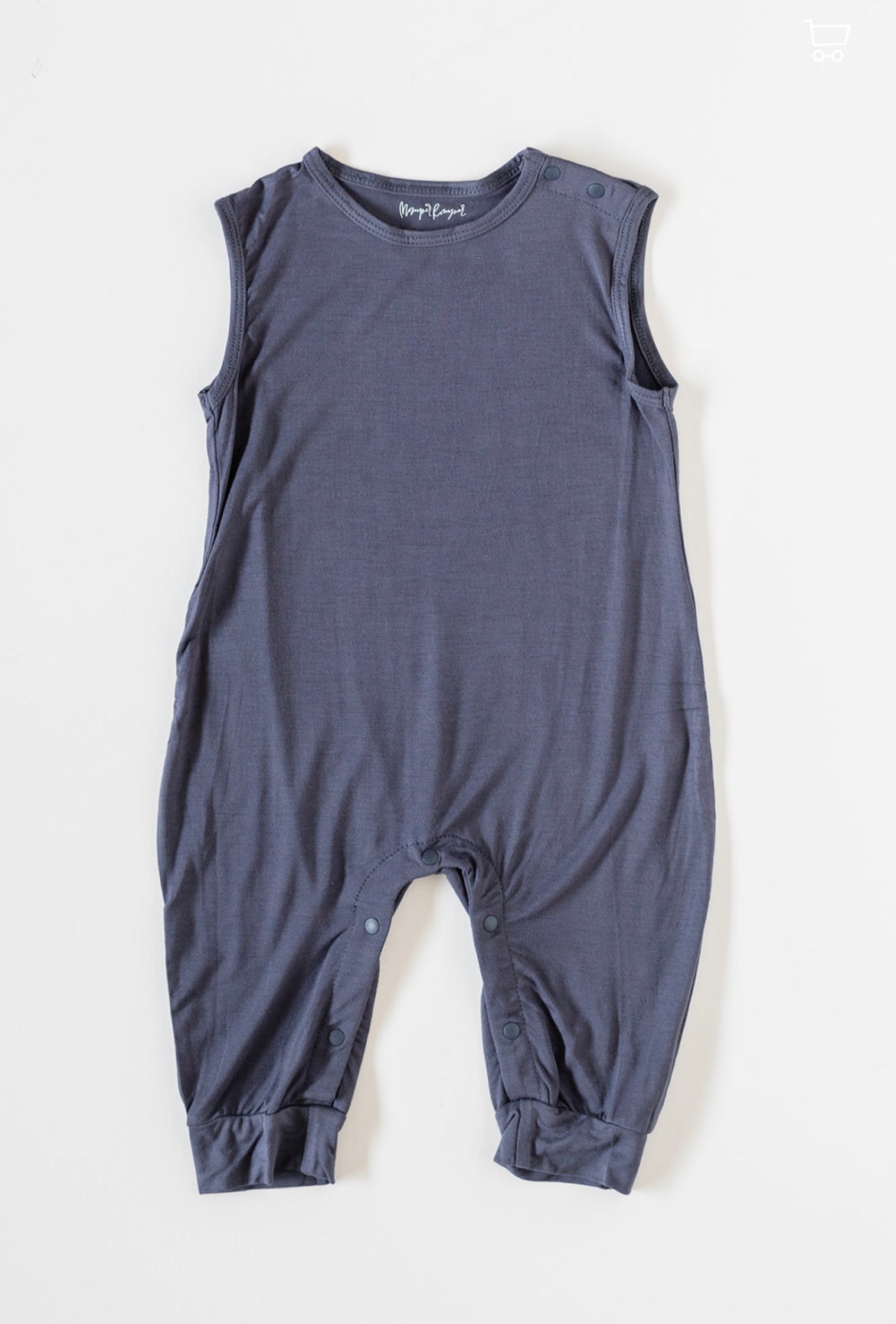 Slate Blue Baby Momper Romper
