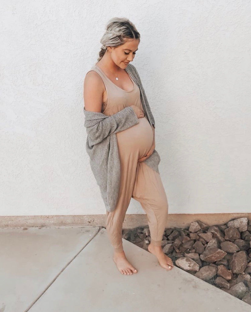 Momper Romper in Taupe