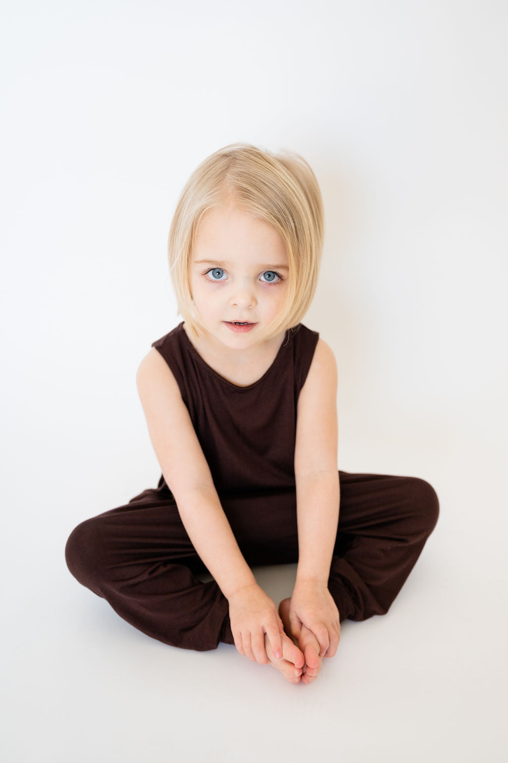 Toddler Momper Romper in Espresso Brown