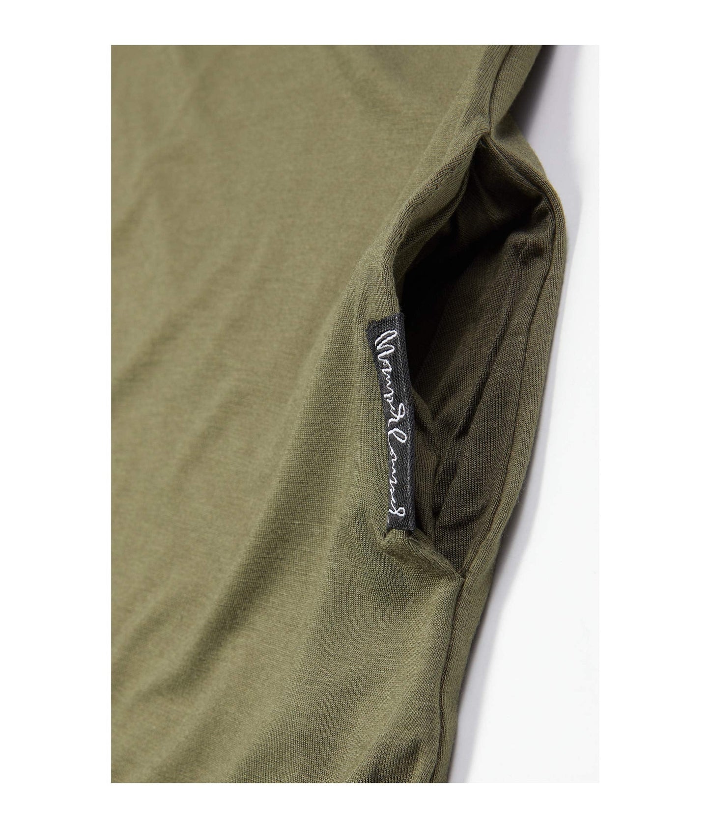 Toddler Momper Romper in olive green.