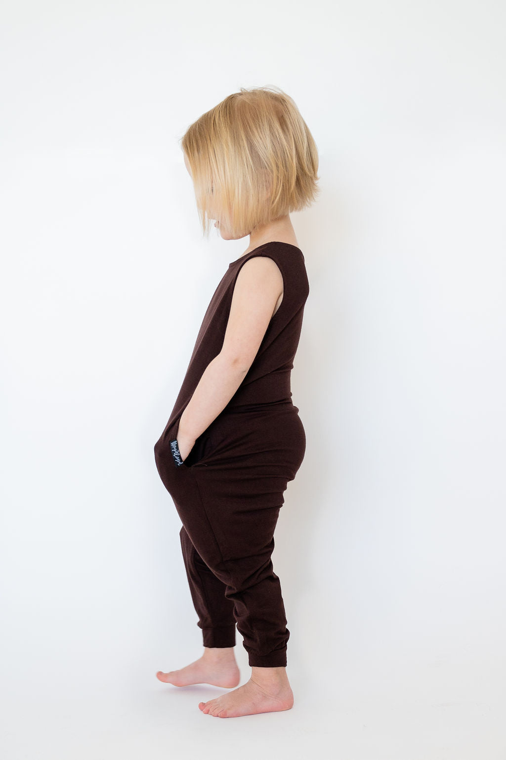 Toddler Momper Romper in Espresso Brown