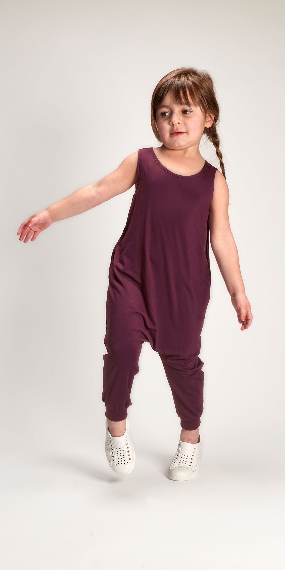 Toddler Momper Romper in Desert Rose Purple
