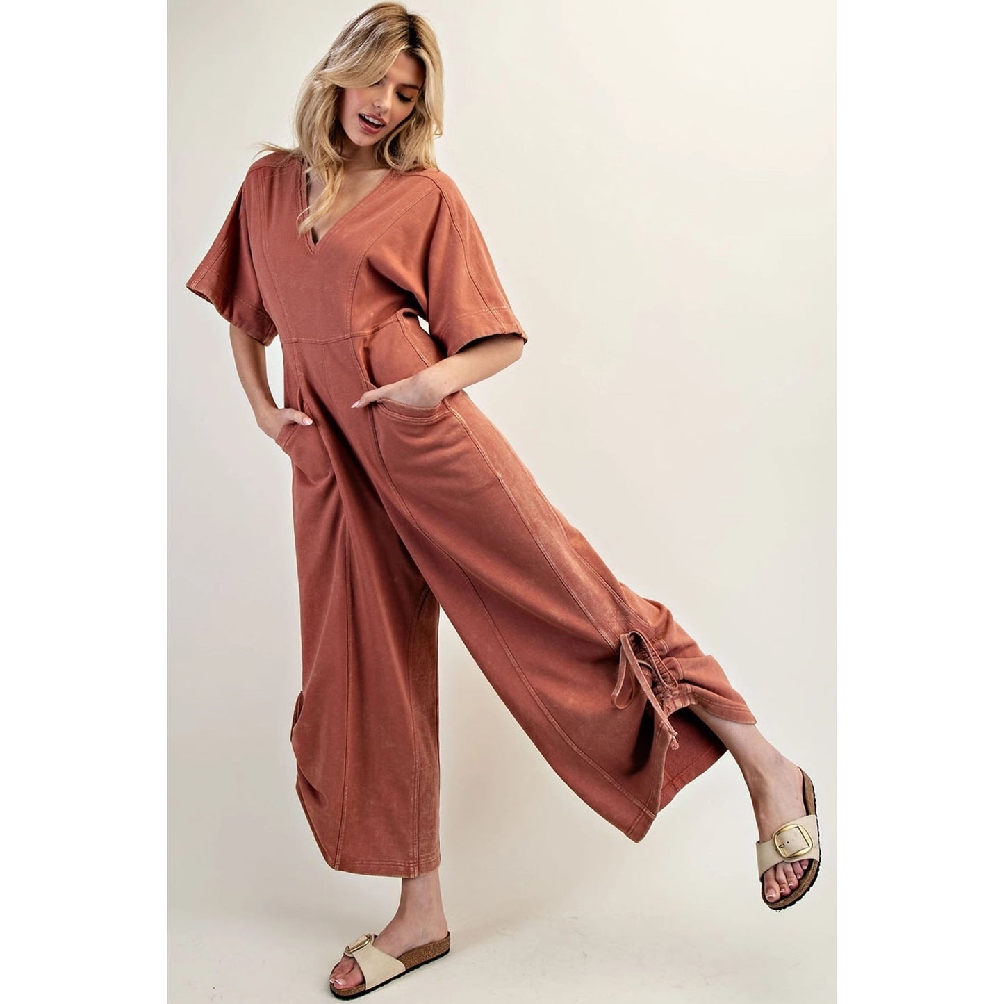 The Drawstring Crop Jumpsuit