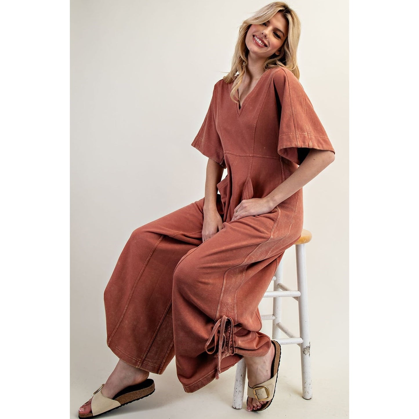 The Drawstring Crop Jumpsuit