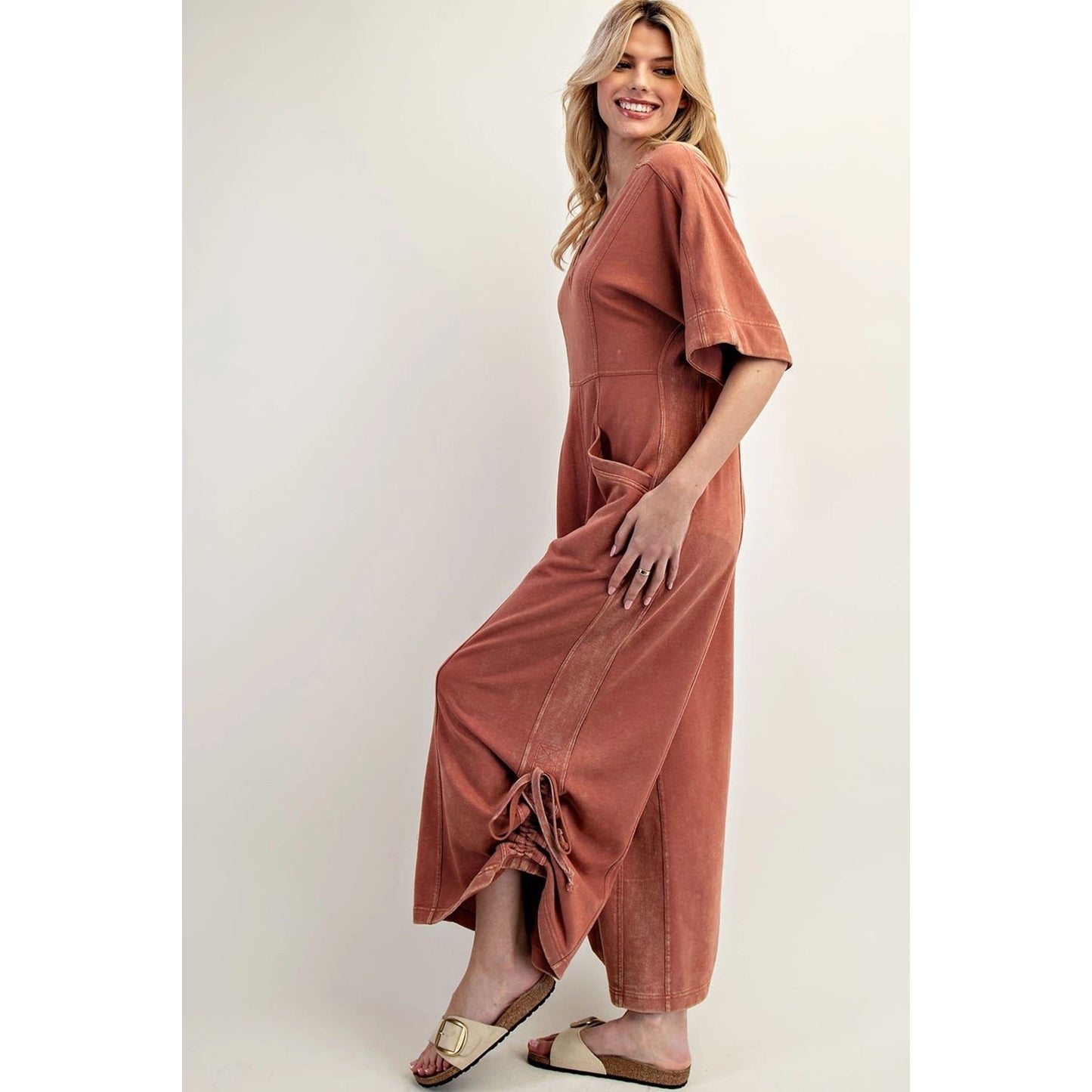 The Drawstring Crop Jumpsuit