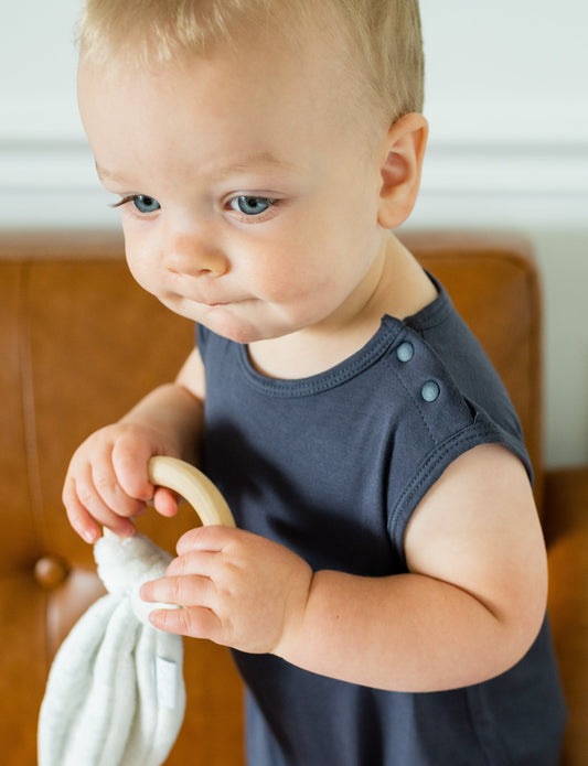 Black Baby Romper