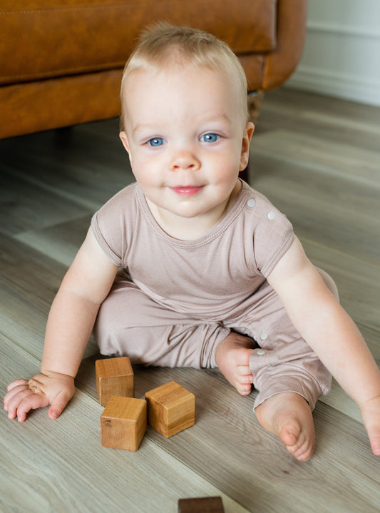 Black Baby Romper
