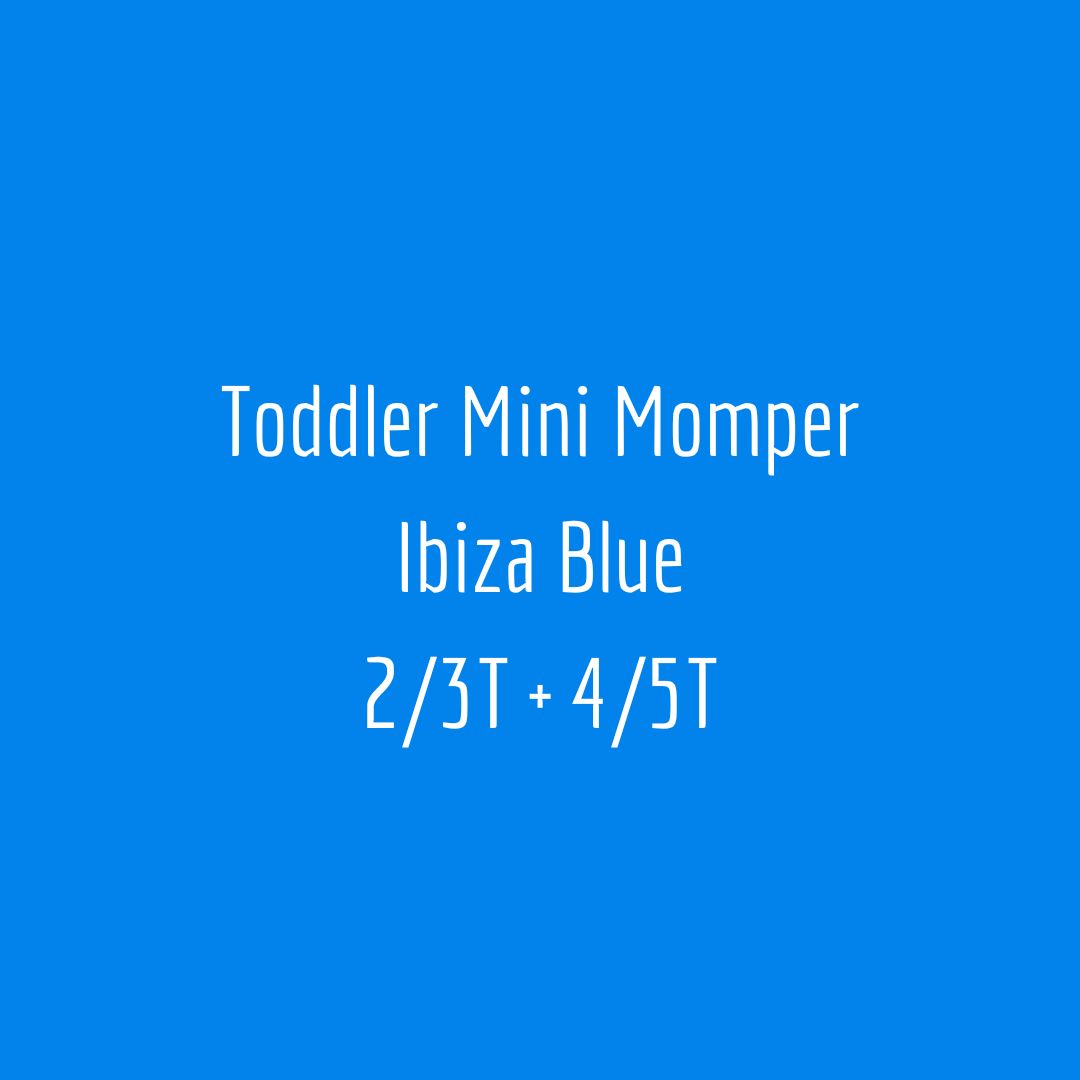 Toddler Mini Momper. Ibiza Blue (Limited Edition). 2/3T + 4/5T