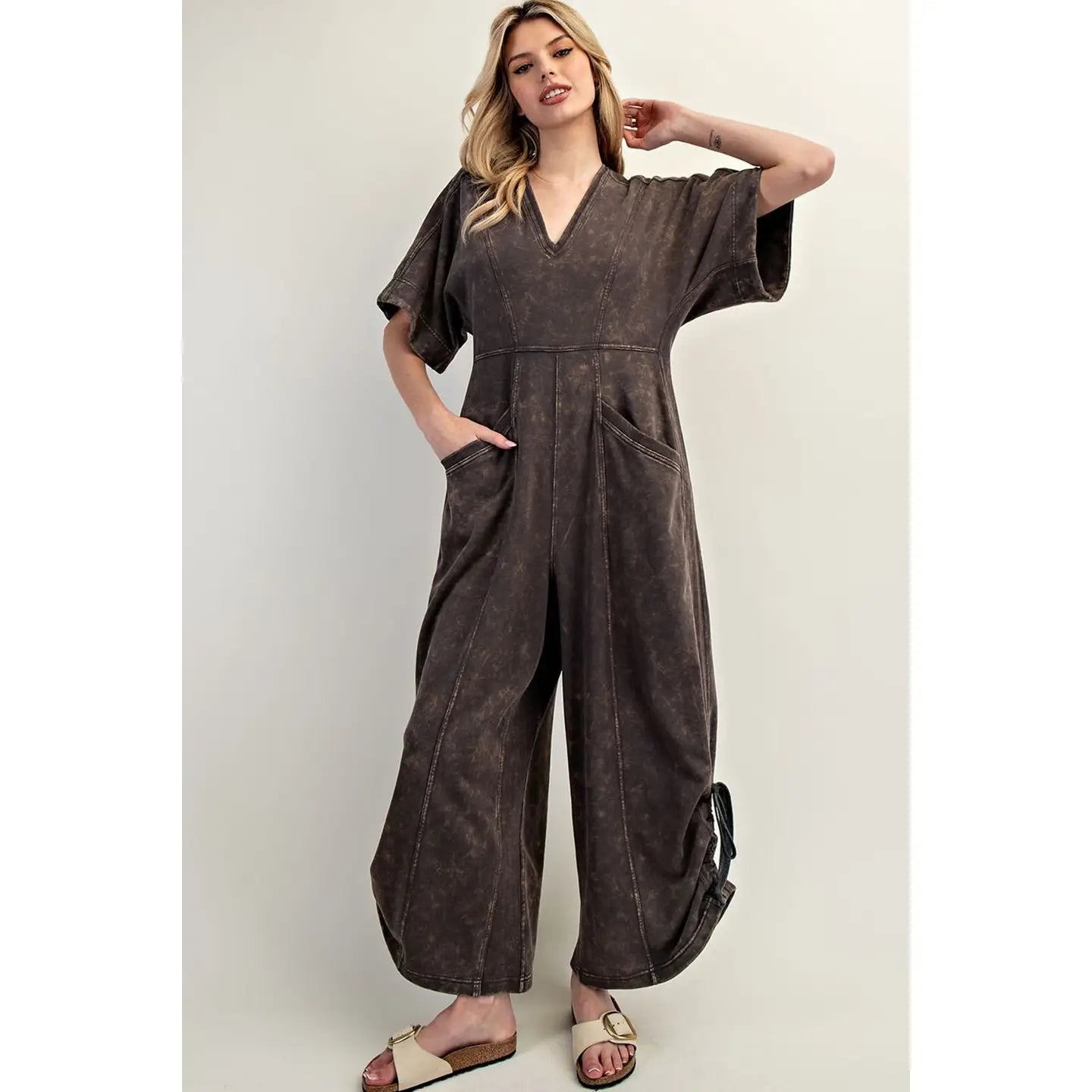 The Drawstring Crop Jumpsuit
