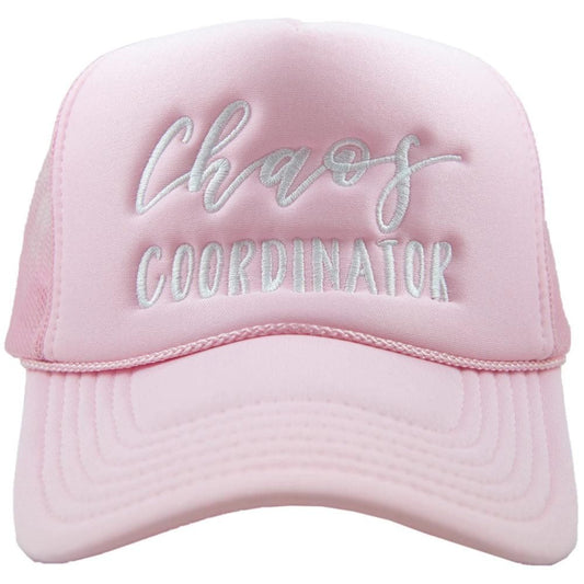 Chaos Coordinator Trucker Hat in Light Pink